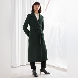 & OTHER STORIES
Herringbone Long Belted Coat- Like New